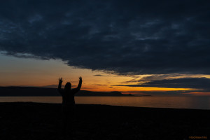 Solnedgang over Austhavet